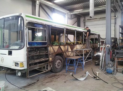 Ремонт автобусов, замена стекол, ремонт кузова стоимость ремонта и где отремонтировать - Брянск