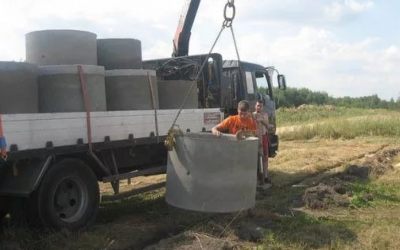 Перевозка бетонных колец и колодцев манипулятором - Брянск, цены, предложения специалистов