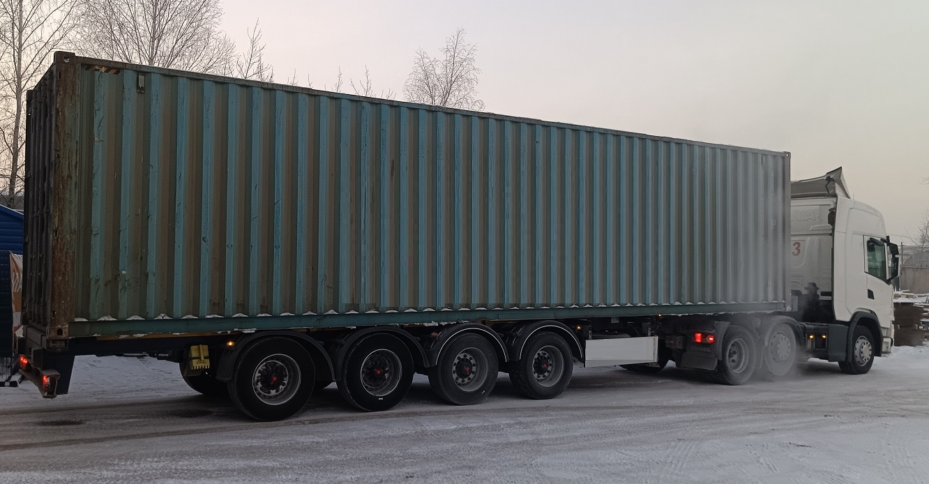 Контейнеровоз для перевозки контейнеров 20 и 40 футов в Унече